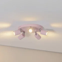 Luminex Downlight Fun, rosa, Ø 30 cm, justerbar, GU10 New