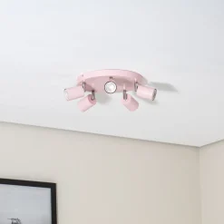 Luminex Downlight Fun, rosa, Ø 30 cm, justerbar, GU10 New