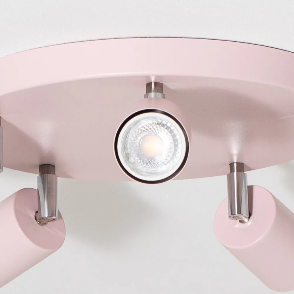 Luminex Downlight Fun, rosa, Ø 30 cm, justerbar, GU10 New