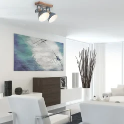 Steinhauer Downlight Gearwood, 2 lyskilder, grå| Spotter I Tak|Taklamper