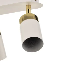 Eko-Light Downlight Joker, hvit/gull, 3 lyskilder Online