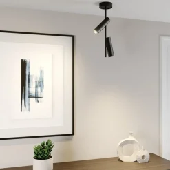 SIGMA Downlight Leda 2, 2 lyskilder, svart| Spotter I Tak|Taklamper