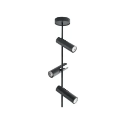 SIGMA Downlight Leda 3, antrasitt, 3 lyskilder, stål, høyde 76 cm Online