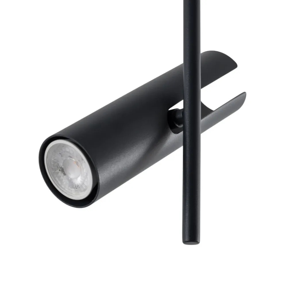 SIGMA Downlight Leda 2, antrasitt, 2 lyskilder, stål, høyde 55 cm| Spotter I Tak