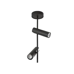 SIGMA Downlight Leda 2, olivgrønn, 2 lyskilder, stål, høyde 55 cm