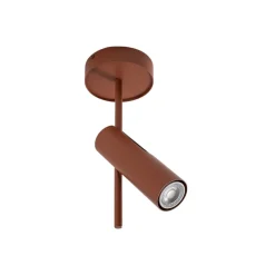 SIGMA Downlight Leda 1, teglrød, 1 lyskilde, høyde 34 cm| Spotter I Tak