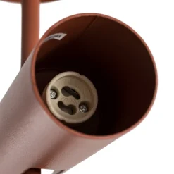 SIGMA Downlight Leda 2, teglrød, 2 lyskilder, høyde 55 cm Discount