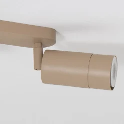 Luminex Downlight Link, beige, lengde 33 cm, 3 lyskilder, 3-flg.| Spotter I Tak