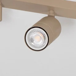 Luminex Downlight Link, beige, lengde 33 cm, 3 lyskilder, 3-flg.| Spotter I Tak