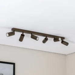 Luminex Downlight Link, titan-gullfarget, lengde 90 cm, 6 lyskilder, 120 W, 1200 lm,| Spotter I Tak