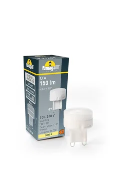 Fumagalli Downlight Livia Ø 6 cm svart/frostet kunstharpiks G9 4 000K| Taklamper Utendørs