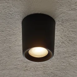 Fumagalli Downlight Livia 9,6 cm svart/frostet kunstharpiks GU10 CCT| Kommersiell Utebelysning|Led-Utendørs