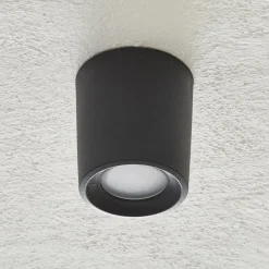 Fumagalli Downlight Livia 9,6 cm svart/frostet kunstharpiks GU10 CCT| Kommersiell Utebelysning|Led-Utendørs