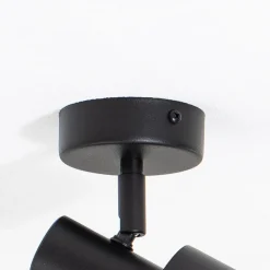 SIGMA Downlight Mona, 1 lyskilde, svart, bevegelig, stål