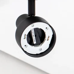 SIGMA Downlight Mona, 1 lyskilde, svart, bevegelig, stål