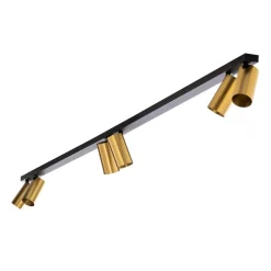 Nowodvorski Lighting Downlight Mono VI svart/messing 6 lyskilder