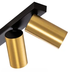 Nowodvorski Lighting Downlight Mono VI svart/messing 6 lyskilder