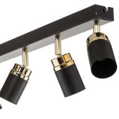 Luminex Downlight Reno, 6 lyskilder, svart/gull| Spotter I Tak