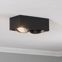 Argon Downlight Ronda, 2 lyskilder, svart| Spotter I Tak