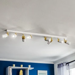 Luminex Downlight Rondo hvit/gull 8 lyskilder| Spotter I Tak