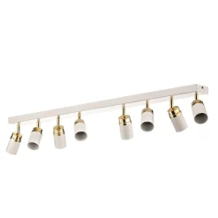 Luminex Downlight Rondo hvit/gull 8 lyskilder| Spotter I Tak