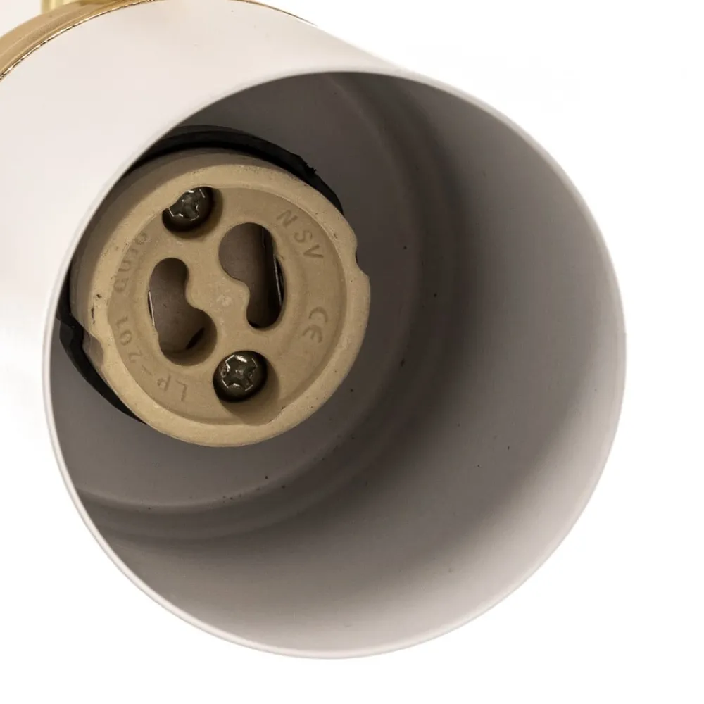 Luminex Downlight Rondo hvit/gull 8 lyskilder| Spotter I Tak