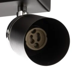 Luminex Downlight Rondo svart/krom, 6 lyskilder Outlet