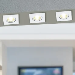 EGLO Downlight Saliceto kantet dreibar 2 700 K hvit| Downlights