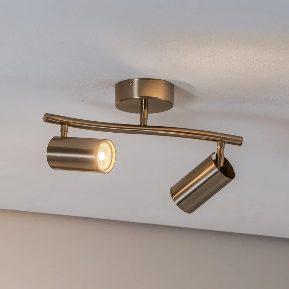 Lucea Downlight Spotte, messing antik, 2 lyskilder| Spotter I Tak