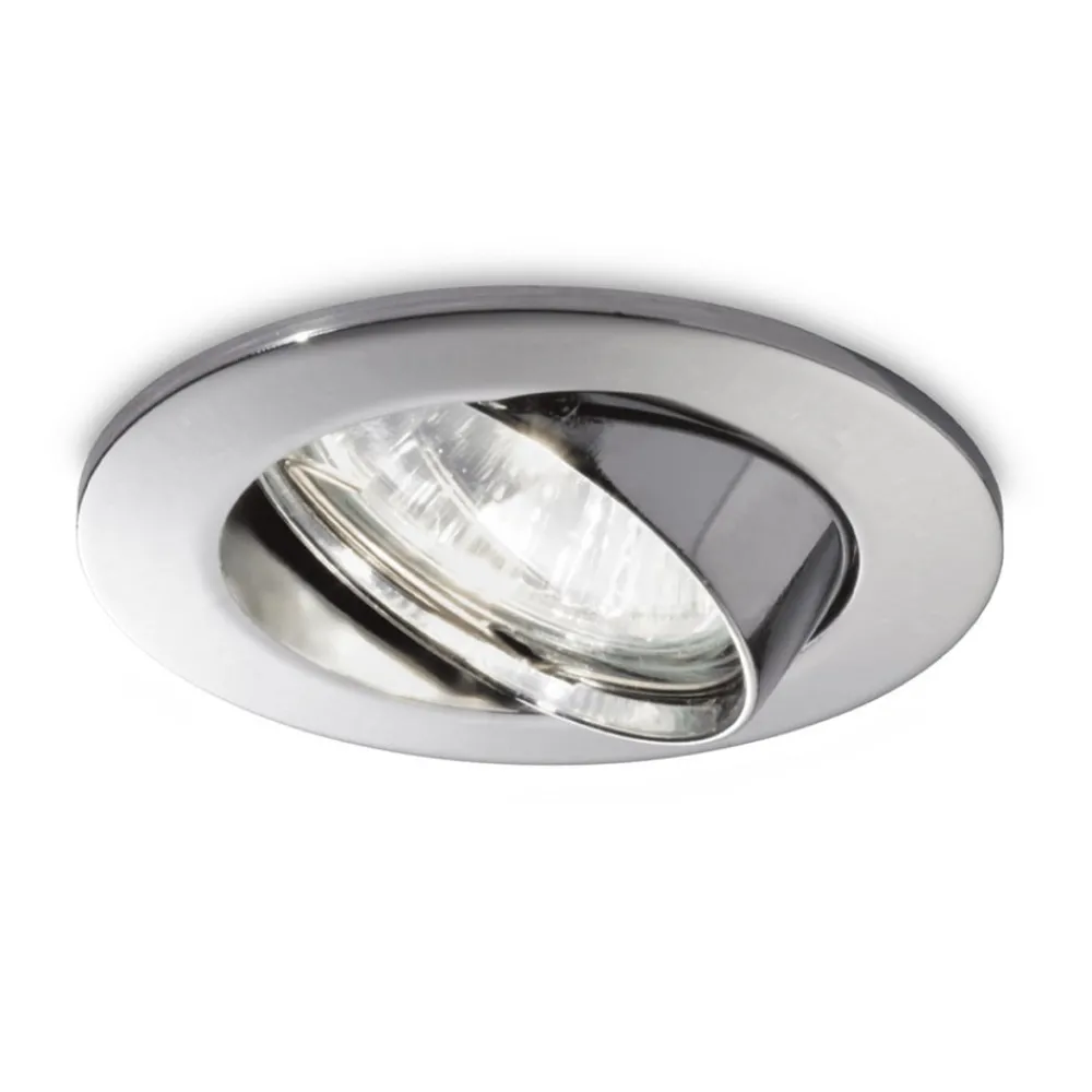 Ideallux Downlight Swing, rund, GU10, dreibar, krom| Downlights