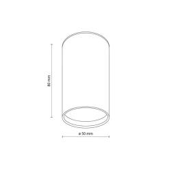 TK Lighting Downlight Top, 1 lyskilde, brun| Kontorbelysning|Spotter I Tak