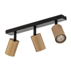 SIGMA Downlight Zoom, 3 lyskilder, svart/gull| Spotter I Tak