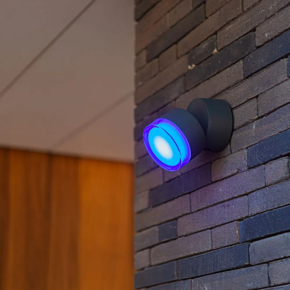 LUTEC connect Dropsi utendørs LED-vegglampe, RGBW, smart| Smarthus Utebelysning
