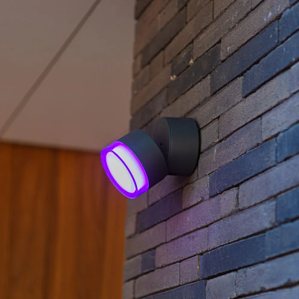 LUTEC connect Dropsi utendørs LED-vegglampe, RGBW, smart| Smarthus Utebelysning