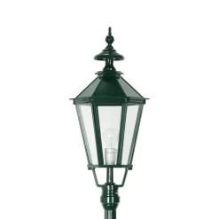 K.S. Verlichting Dublin stolpelampe i støpt aluminium, grønn Discount