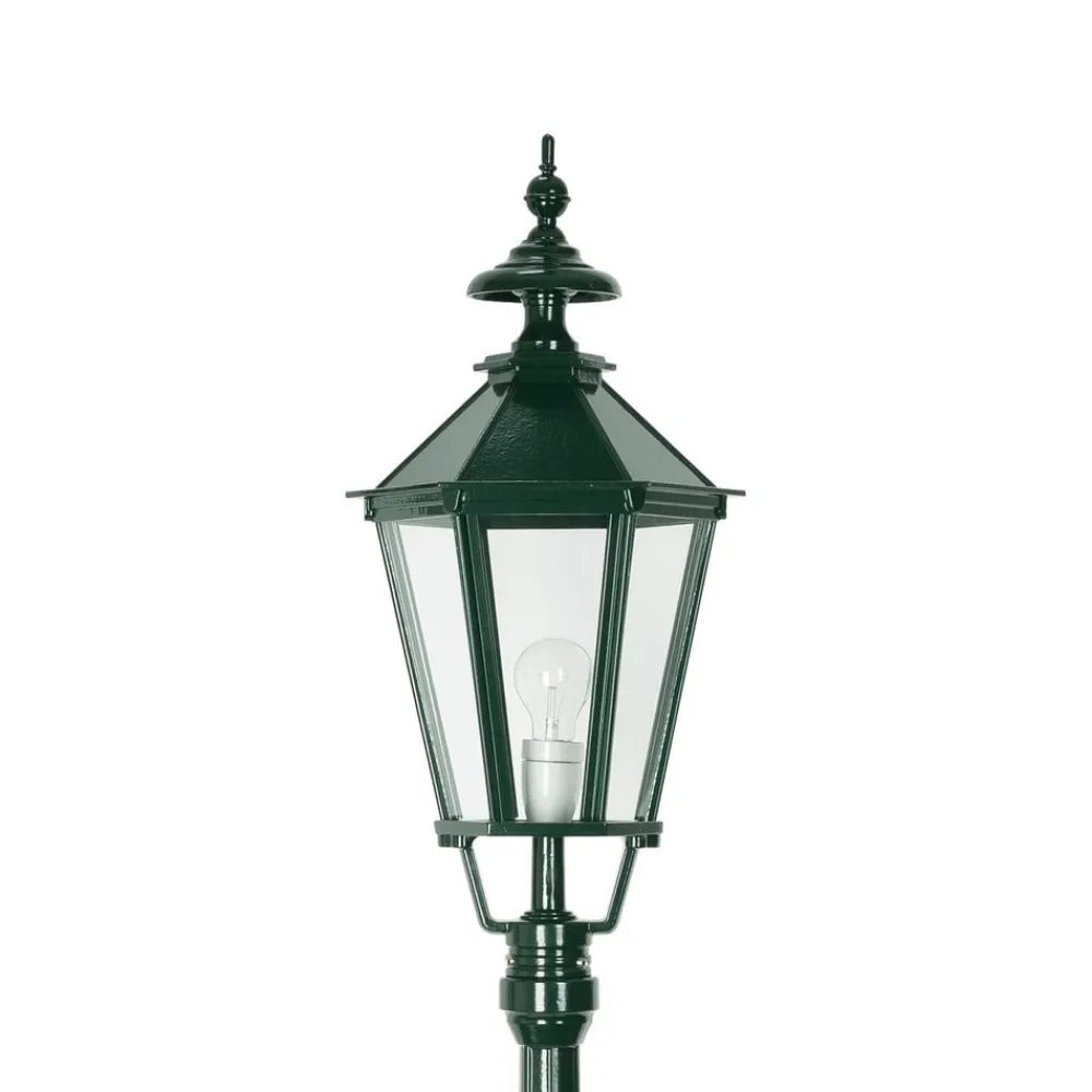 K.S. Verlichting Dublin stolpelampe i støpt aluminium, grønn Discount