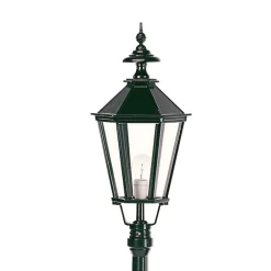 K.S. Verlichting Dublin stolpelampe i trykkstøpt aluminium, svart New