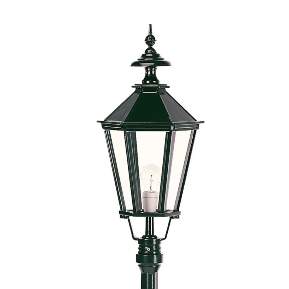 K.S. Verlichting Dublin stolpelampe i trykkstøpt aluminium, svart New