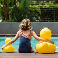 Goodnight Light DUCK-DUCK XL utendørs LED-designerlampe i gult Clearance