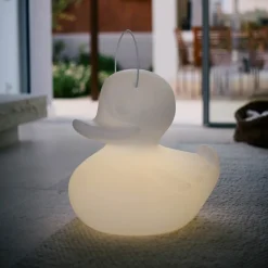 Goodnight Light DUCK-DUCK XL utendørs LED-designerlampe i hvitt Hot