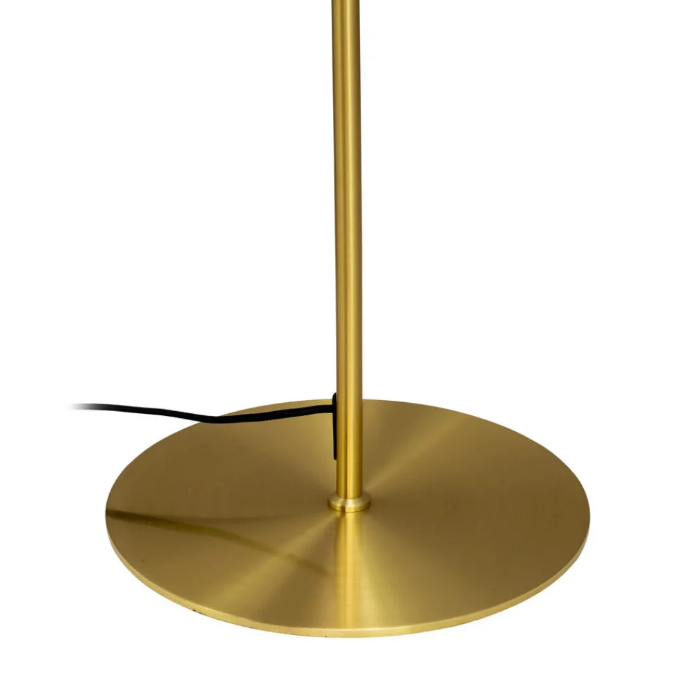 Dyberg Larsen gulvlampe DL31, messingfarget, høyde 133 cm New