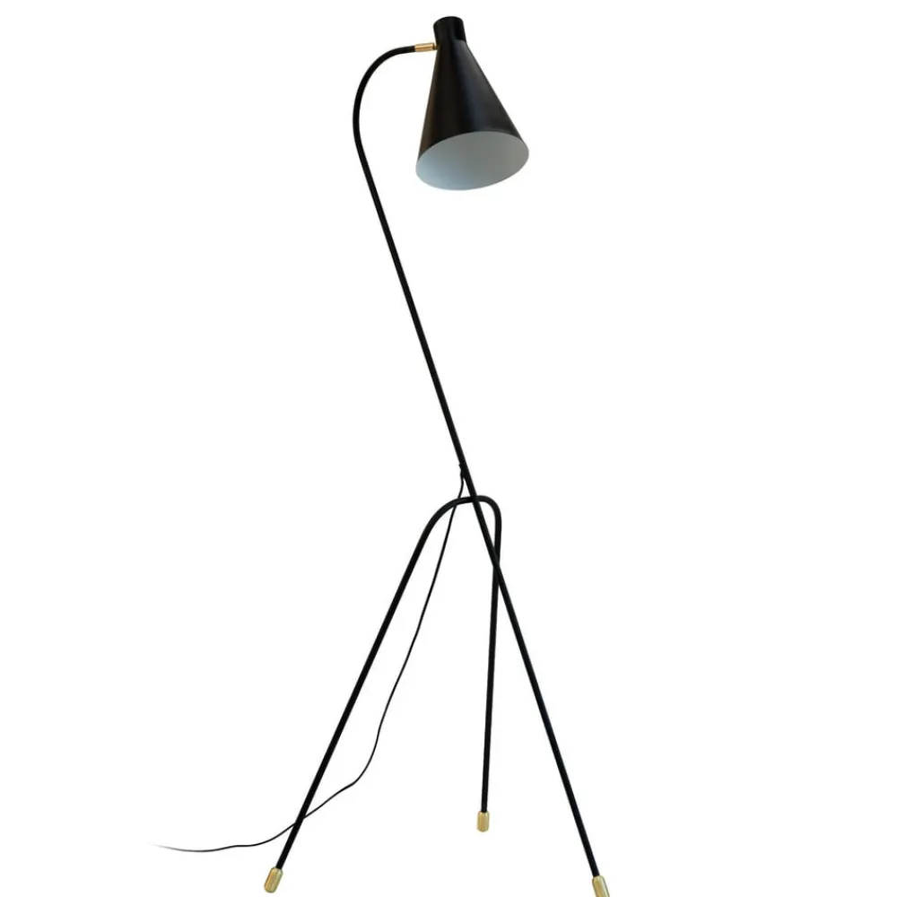 Dyberg Larsen gulvlampe Miles, svart, høyde 154,5 cm Sale