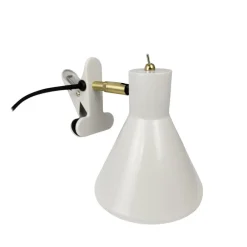 Dyberg Larsen Sleep klemmelampe, kitthvit, Ø 15 cm, stål Best