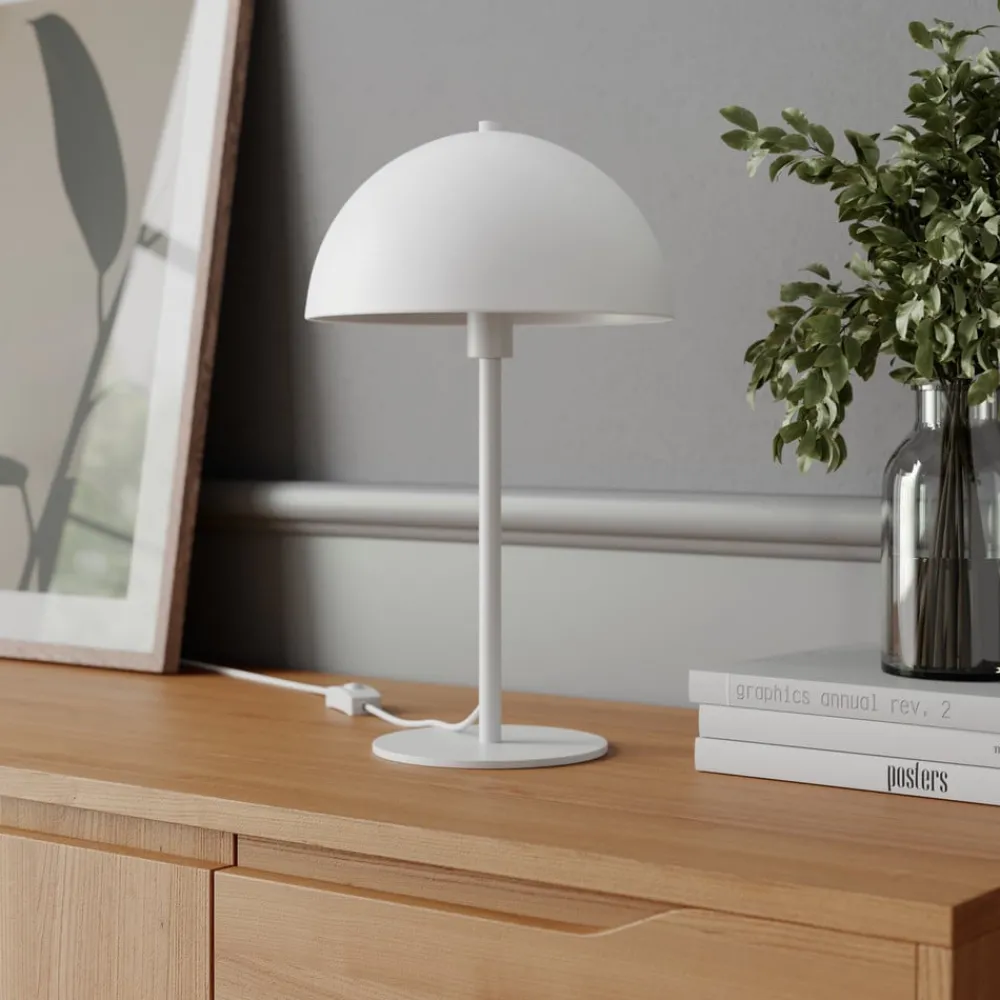 Dyberg Larsen Stockholm bordlampe E14, 43 cm hvit| Bordlamper