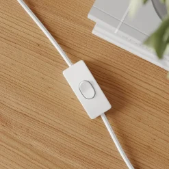 Dyberg Larsen Stockholm bordlampe E14, 43 cm hvit| Bordlamper