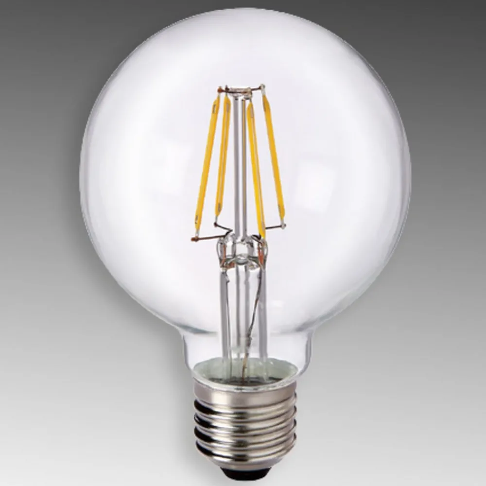Sylvania E27 6 W 827 LED-Globe G80 klar| E27 Pærer|Filament Pærer