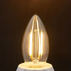 Lindby E14 LED-mignonpære filament 2 W, klar, 2 700 K Online