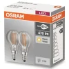 OSRAM E14 4 W 827 LED-dråpepære i sett på 2| E14 Pærer|Filament Pærer