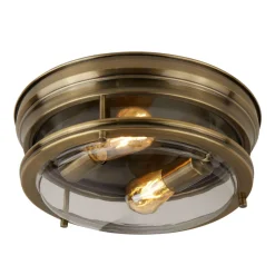 Searchlight Edinburgh taklampe i antikkmessing Outlet