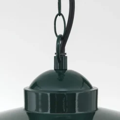 ORION Edward utendørs pendellampe, grønn, Ø 27,5 cm, aluminium/glass Best